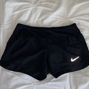 Nike dri-fit black mesh 2.5 inch shorts size small